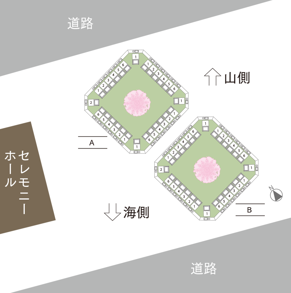 さくら樹木葬区画図